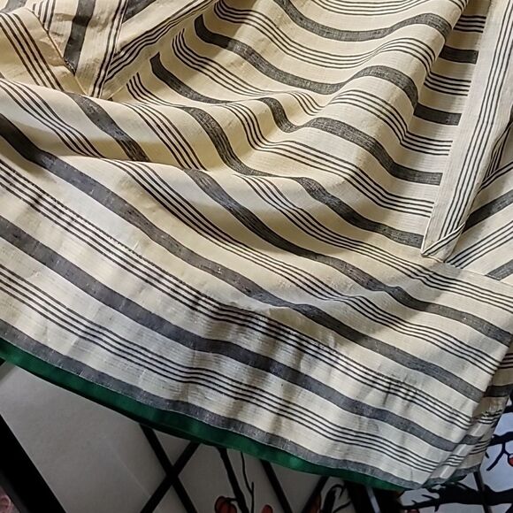 Maeve Strapless Dress with Black and Cream Stripes - Picture 5 of 9